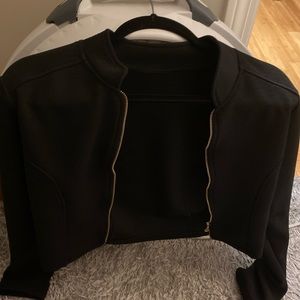 black mini jacket